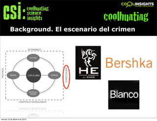 coolhunting
          Background. El escenario del crimen




                                !




viernes 19 de febrero de 2010
 