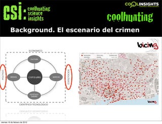 coolhunting
          Background. El escenario del crimen




                                !




viernes 19 de febrero de 2010
 