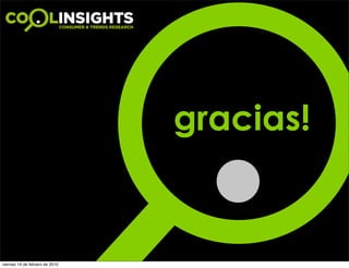 gracias!


viernes 19 de febrero de 2010
 