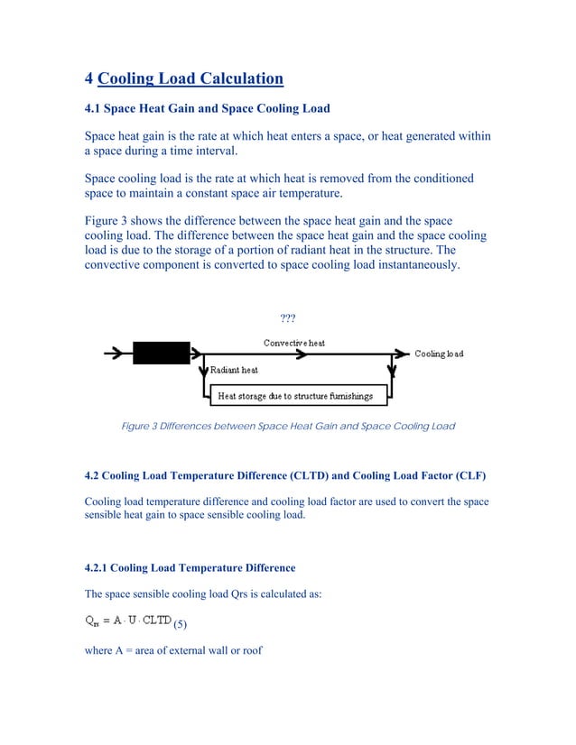 Cooling load calc | PDF