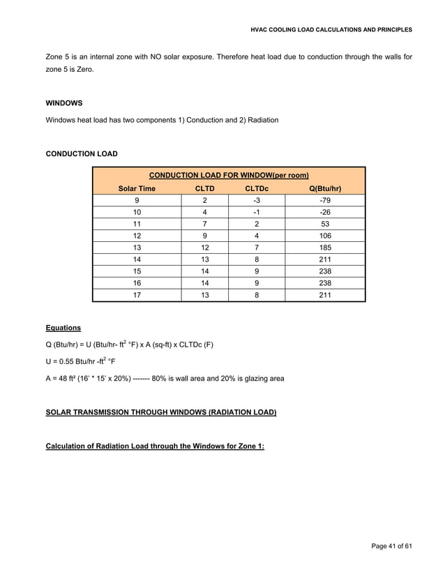 Cooling load calculations and principles PDF