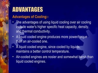 Cooling and Lubrication of Engines PPT