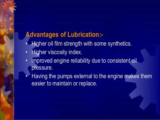Cooling and Lubrication of Engines