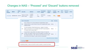 51 www.seai.ie
Changes in NAS – “Proceed” and “Discard” buttons removed
 
