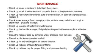 Cooling system of tractor | PPTX