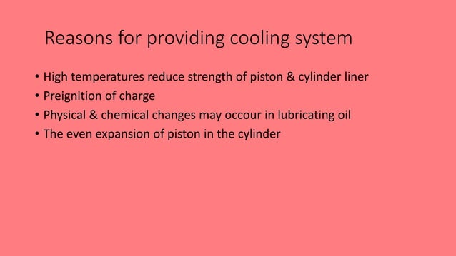 Cooling System Ppt Pptx