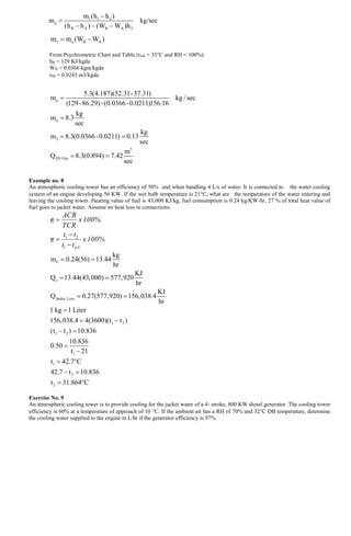 COOLING TOWER TOWER PRINCIPLESM ANALYSIS AND DESIGN | PDF
