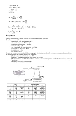 COOLING TOWER TOWER PRINCIPLESM ANALYSIS AND DESIGN | PDF