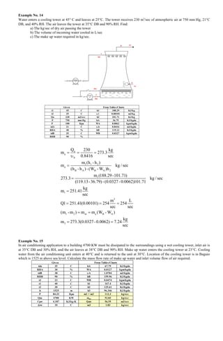 COOLING TOWER TOWER PRINCIPLESM ANALYSIS AND DESIGN | PDF