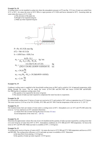 COOLING TOWER TOWER PRINCIPLESM ANALYSIS AND DESIGN | PDF