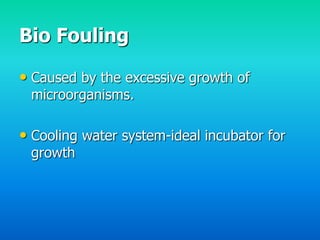 Cooling water treatment