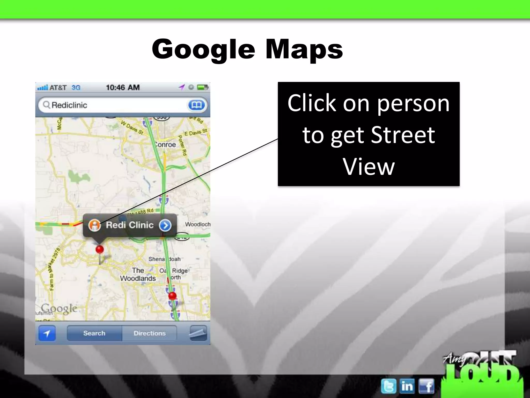 Google MapsClick on person to get Street View