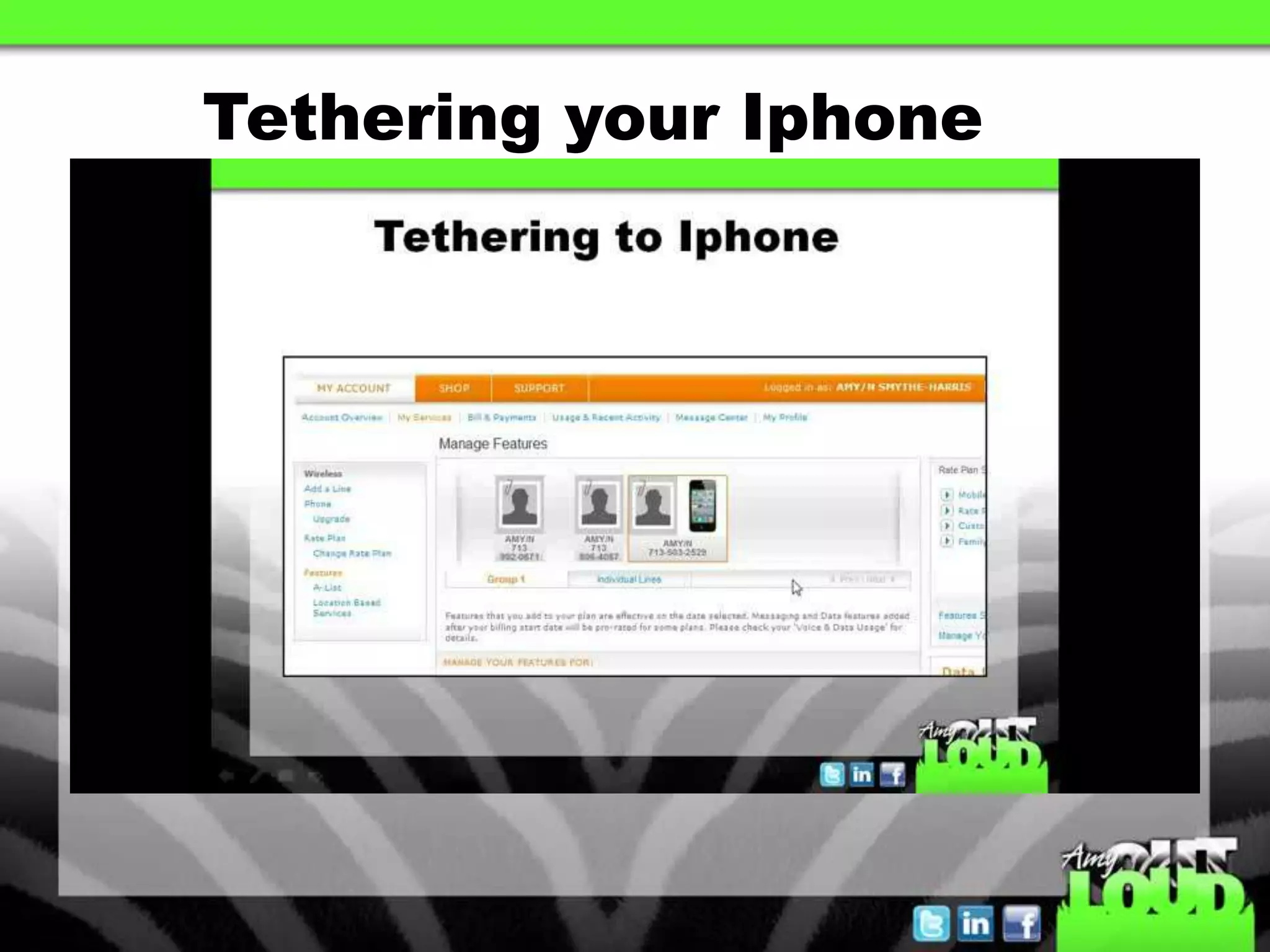 Tethering your Iphone