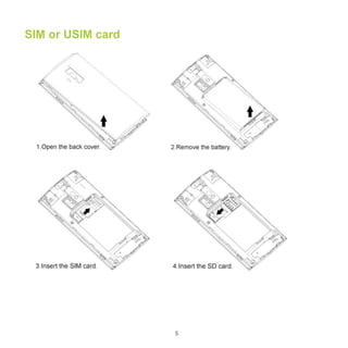 5
SIM or USIM card
 