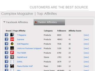 13
CUSTOMERS ARE THE BEST SOURCE
 