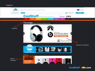 Categorias 
Categorias 
Destaques 
da 
Categoria 
GRID 
da 
Categorias 
 