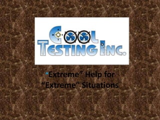 “Extreme” Help for “Extreme” Situations 