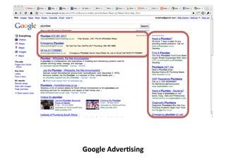 Google	
  Adver1sing	
  
 