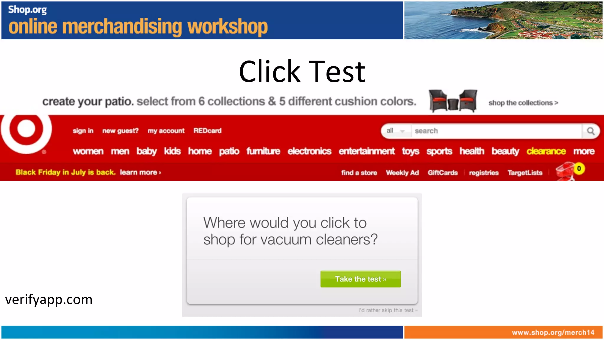 Click	
  Test	
  
verifyapp.com	
  
 