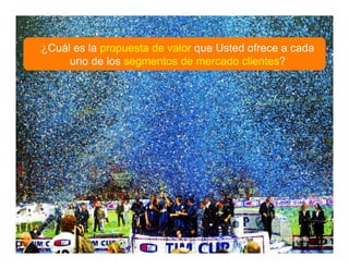 www.inteli-pyme.com derechos reservados® Oportunidades y Modelos de Negocios - 2010
describing how a wealth management bank acquires its clients
¿Cuál es la propuesta de valor que Usted ofrece a cada
uno de los segmentos de mercado clientes?
 