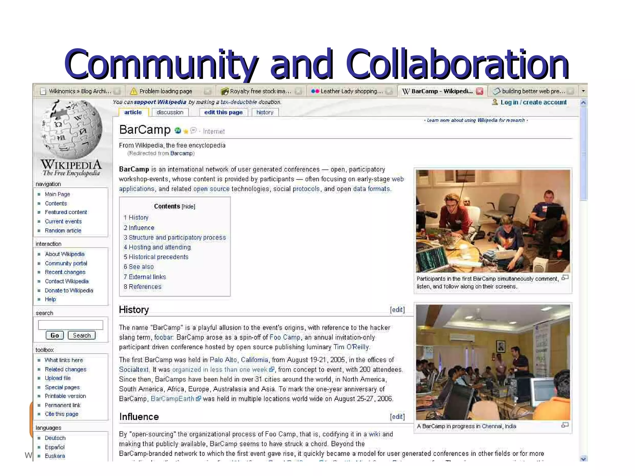 Community and Collaboration 