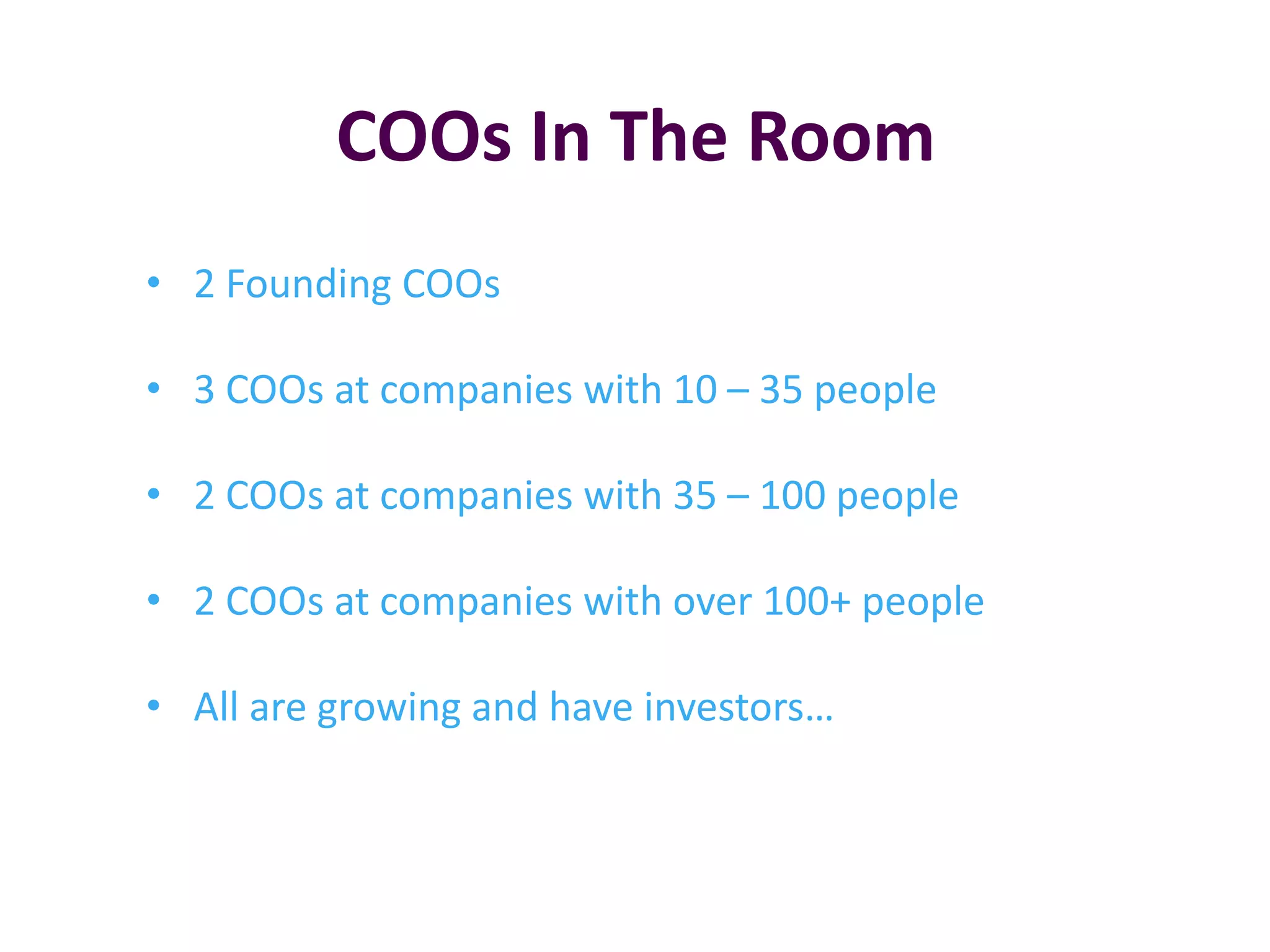 Coo panel presso | PPTX