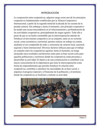 Cooperación y cooperativismo