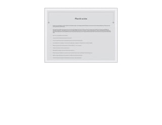 Plan de acción
Pensamos que para abordar y construir un plan de acción podemos elegir  una estrategia especifica FO basada en nuestra Vicerectoria de Internacionalización y Vínculos así como
nuestra pertenencia a la Red Laureate.
Nuestra área de desarrollo será que gracias a la nueva vicerrectoría y debido a la nueva inter-relación con nuestro sostenedor a nivel mundial , nuestra gama de posibilidades ha
aumentado enormemente , nuestro plan de acción entre el año 2013 al 2016 será potenciar esta relación , solicitar más financiamiento y empezar a desarrollar más investigación en
nuestra universidad y poder con las capacidades de nuestra red postular a fondos y proyectos de Cooperación Internacional. Ahora  nuestras áreas de acción a parte de la mencionada
serán
Buscar nuevas posibilidades de financiamiento
Capacitar a profesionales para la integración internacional
Crear un Grupo de Expertos que nos permita participar en las convocatorias internacionales
Generar indicadores de seguimiento , metas de corto uy largo plazo y seguimiento y evaluación de las actividades realizadas.
Mantener repositorio sobre las participaciones de la Universidad en I + D en el extranjero
Fortalecer la relaciones existentes y generar nuevas
Buscar alianzas estratégicas  para el desarrollo de nuevos proyectos.
Reclutar una persona calificada y con experiencia en la cooperación internacional y específicamente la gestión de proyectos
Obtener un apoyo administrativo para soportar las actividades de cooperación internacional
Sembrar la cultura de investigación en la institución con incentivos y apoyo para docentes
 