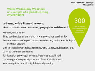 Cooperation with NGOs on Knowledge Management & Transboundary River, Groundwater & Lake Basin Management