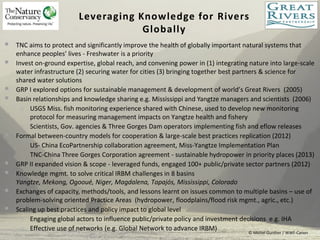 Cooperation with NGOs on Knowledge Management & Transboundary River, Groundwater & Lake Basin Management