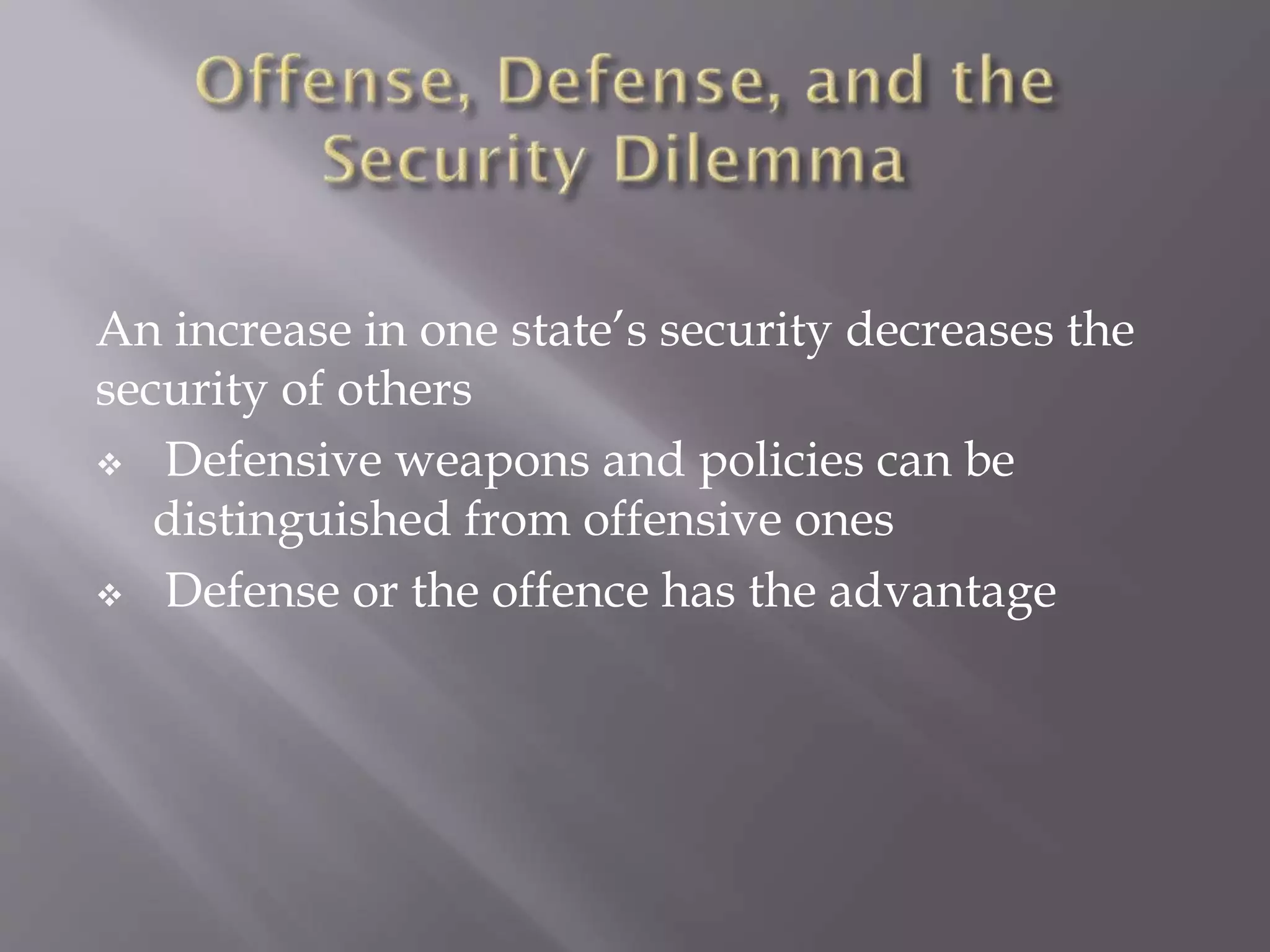 Cooperation under the security dilemma | PPTX