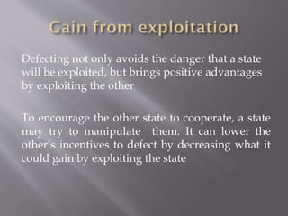 Cooperation under the security dilemma | PPTX