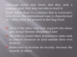 Cooperation under the security dilemma | PPTX