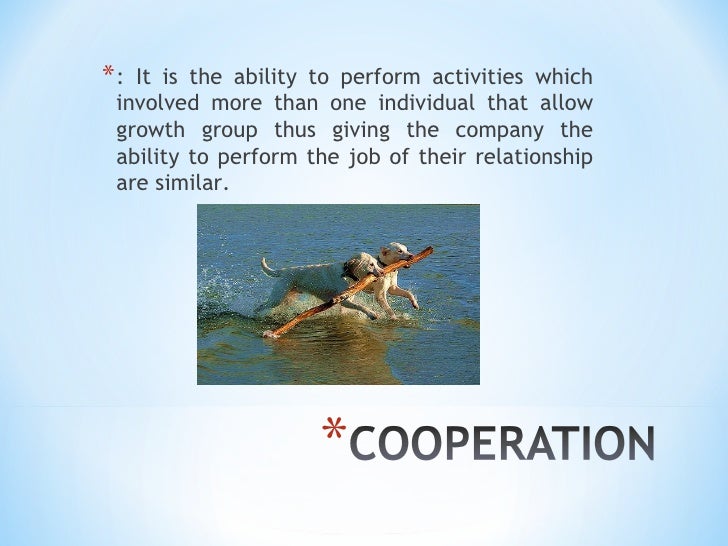 Cooperation vs competition