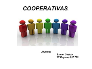 COOPERATIVAS
Alumno:
Brunet Gaston
Nº Registro 837.735
 