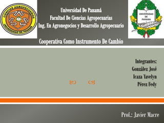Integrantes:
             González José
              Icaza Yavelyn
               Pérez Fedy



        Prof.: Javier Macre
 
