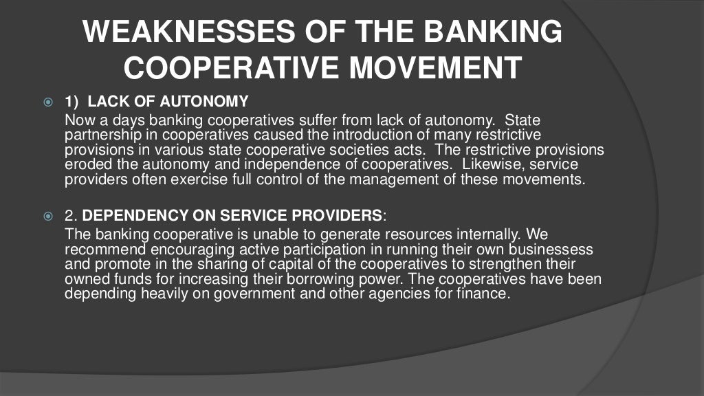 Cooperative banks