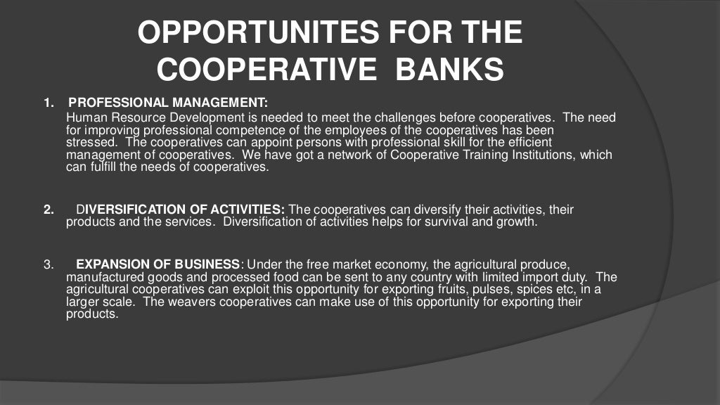 Cooperative banks