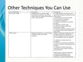 Other Techniques You Can Use
 