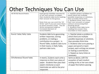 Other Techniques You Can Use
 