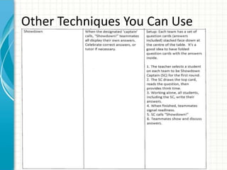 Other Techniques You Can Use
 