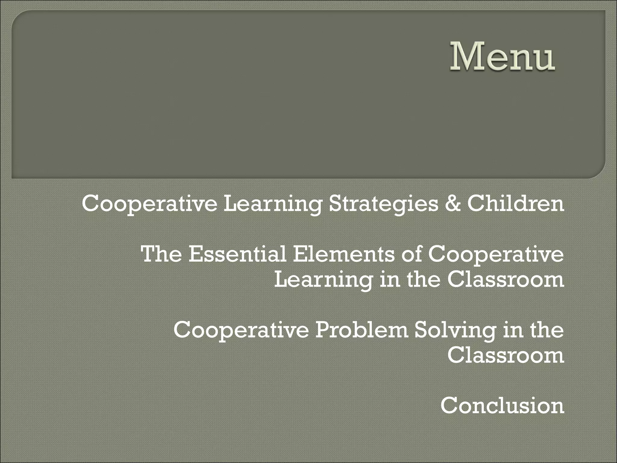 Cooperative Learning In Education | PPT