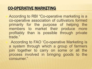 Cooperative marketing