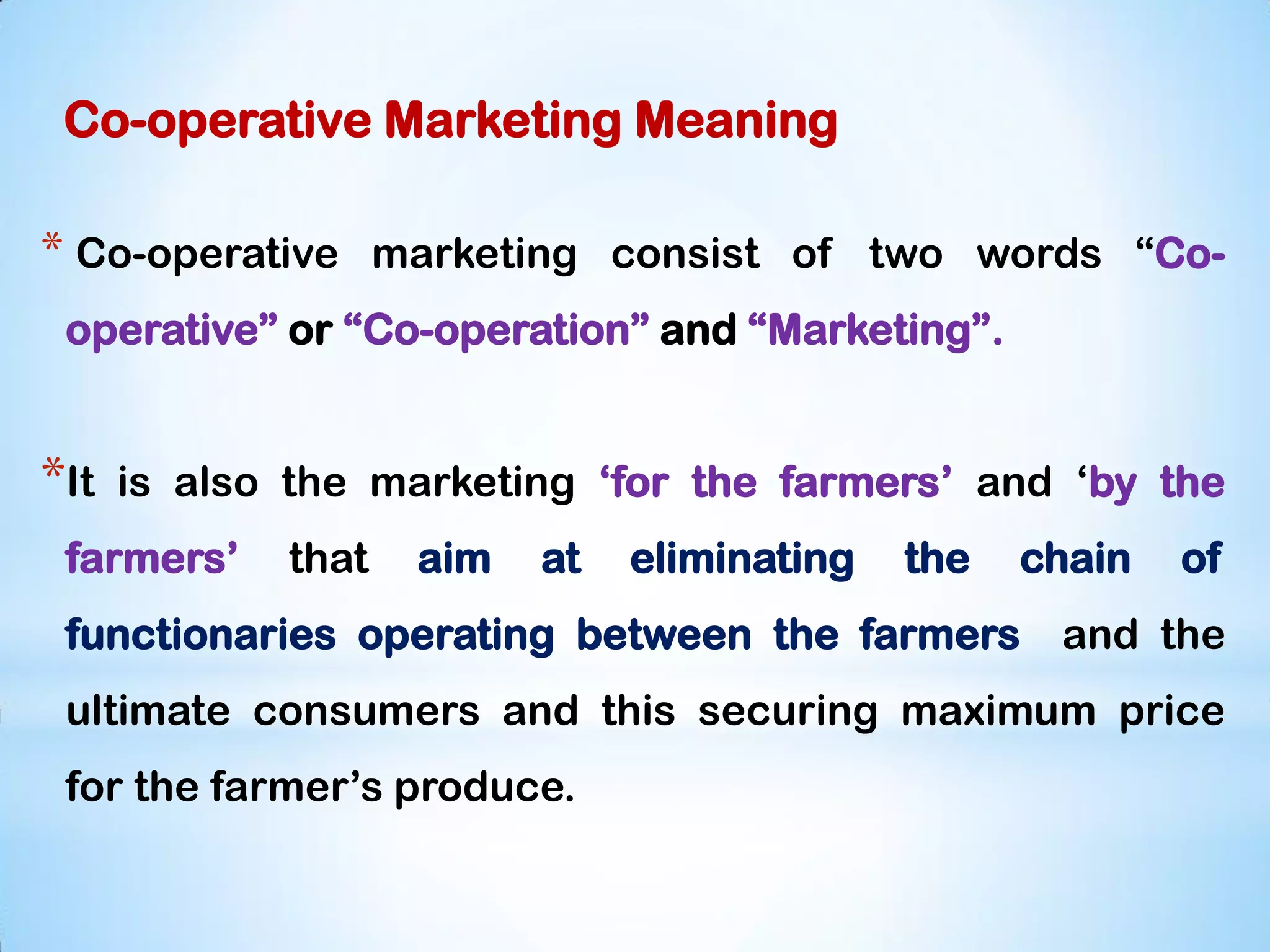 Cooperative Marketing, NAFED & FCI | PDF