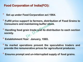 Fci Examples Cooperative Marketing, NAFED & FCI | PDF