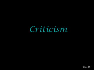 Criticism Slide  
