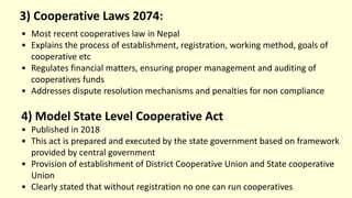 Cooperatives Laws and Bylaws of Nepal PPT