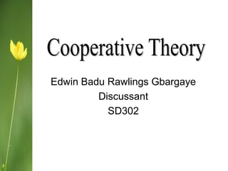 Edwin Badu Rawlings Gbargaye
Discussant
SD302
 