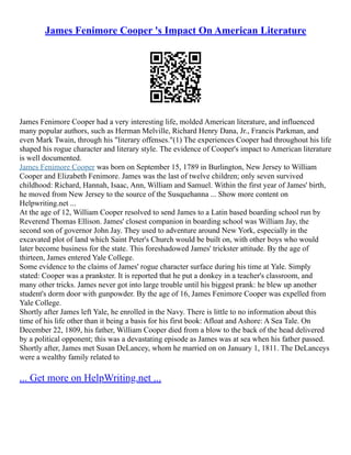 Sam Fenimore Cooper Industries Case | PDF