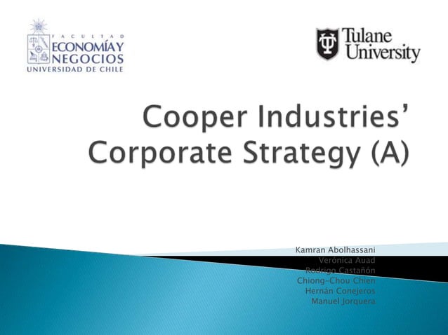 cooper industries corporate strategy